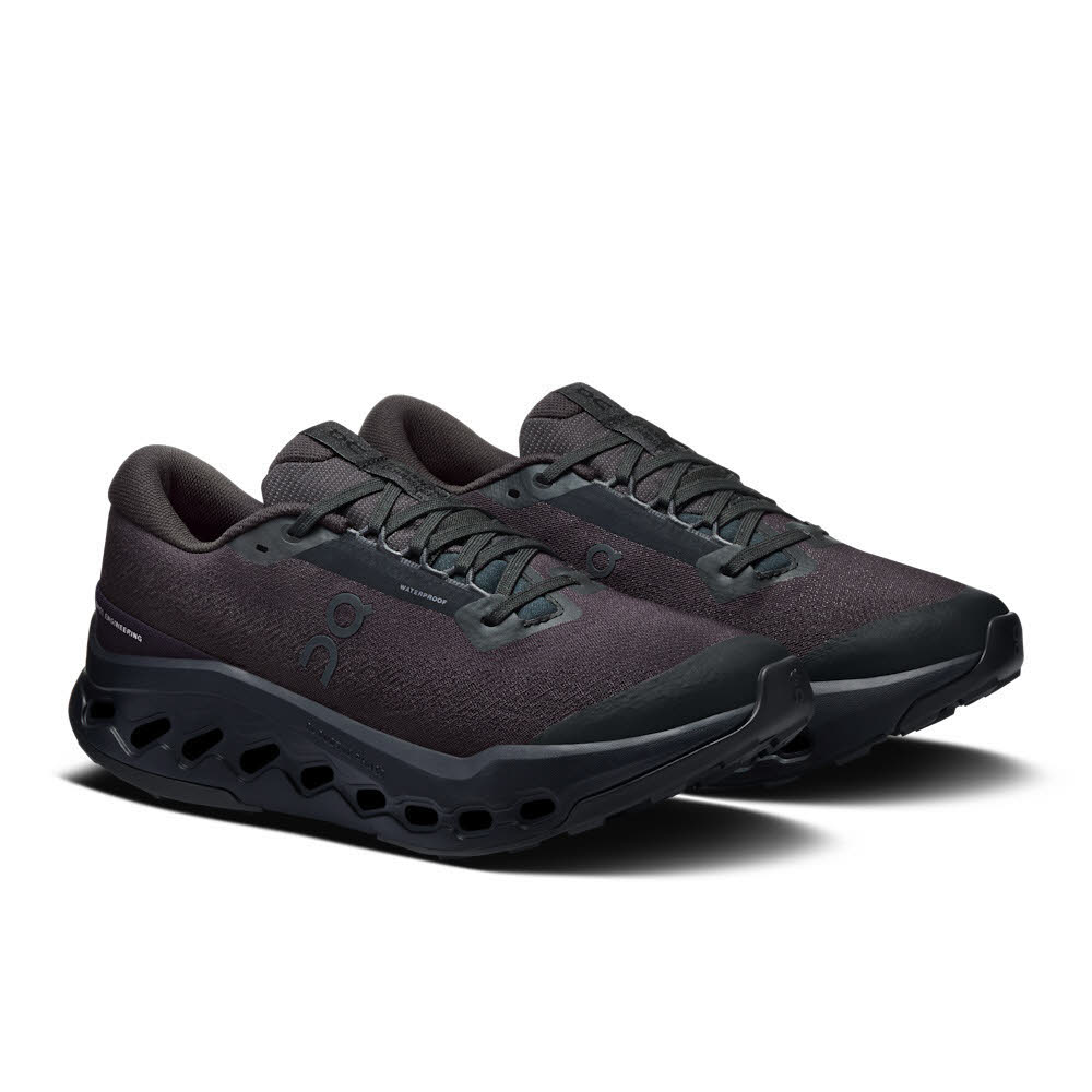 ON Cloudsurfer Trail 2 Waterproof Damen Sneaker Laufschuhe schwarz