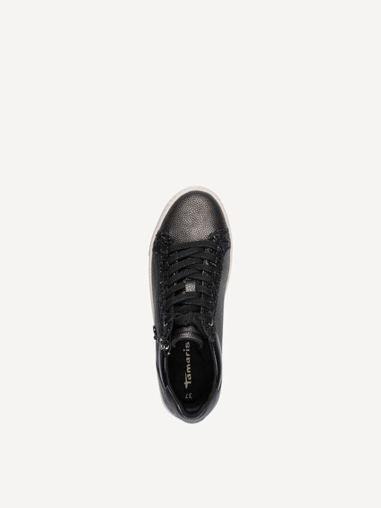 Tamaris Women Lace-up Damen Sneaker Low modisch pewter comb
