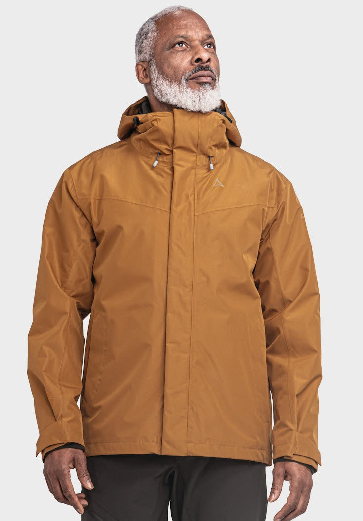 Schöffel Okere 3 in 1 Lagenjacke wasserdicht Herren braun
