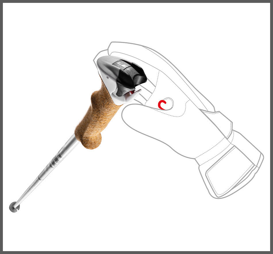 Leki Stella S Damen Skistock Alpin Skistöcke Skipoles 1 Paar NEU