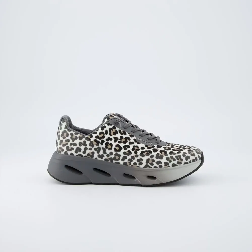 tenhaag (Paul Green) wavehaag Damen Sportschuhe Sneaker Low grau/leo-optik