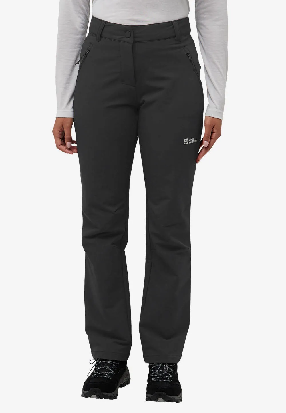 Jack Wolfskin Activate Thermic Pants Damen Wanderhose Trekkinghose schwarz