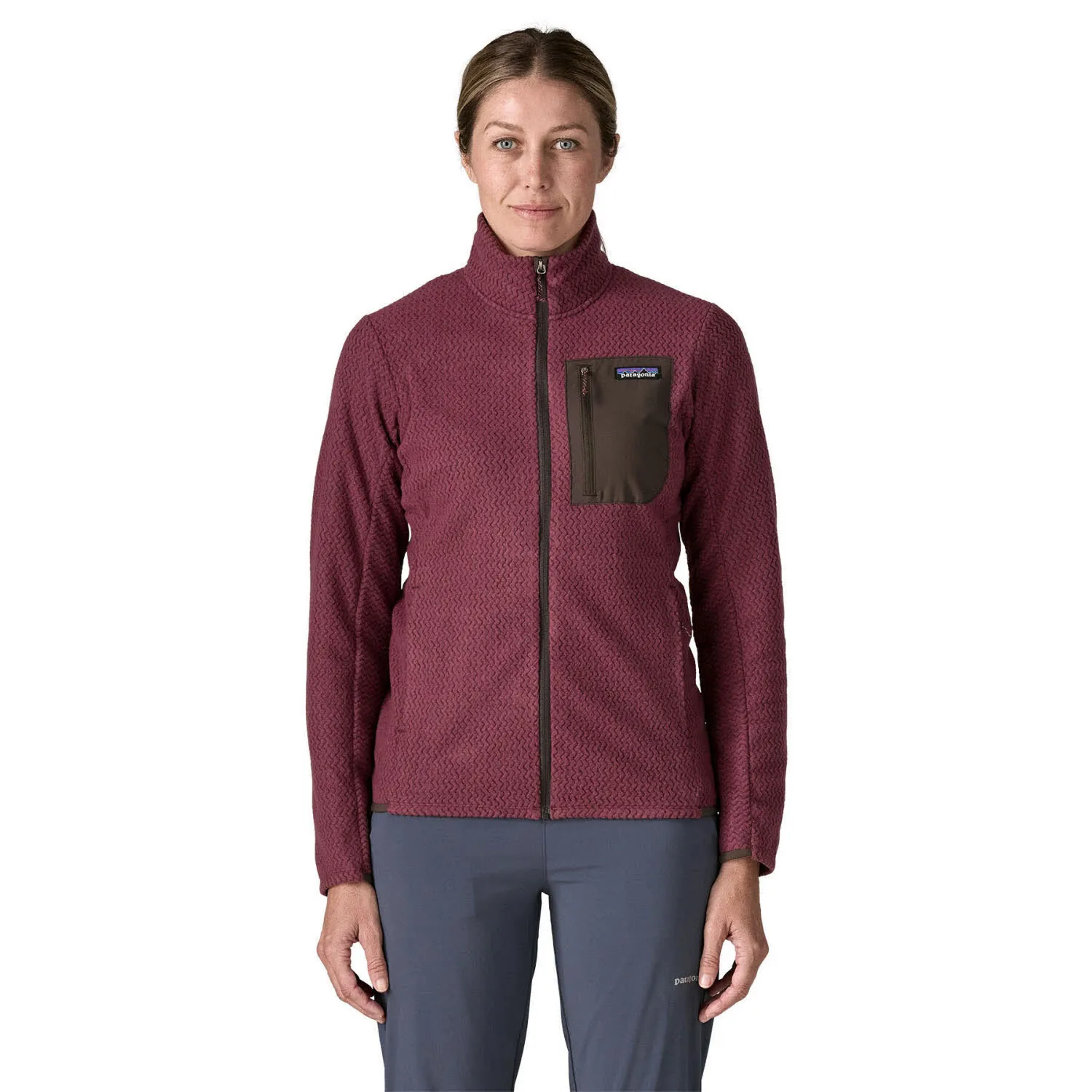 Patagonia R1 Air Jkt Damen Fleecejacke Midlayer berry fig