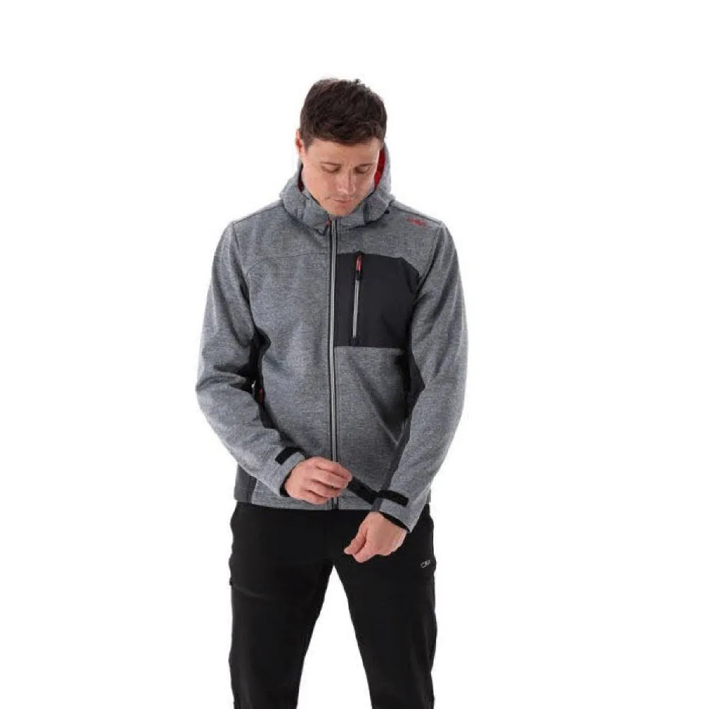 CMP MAN JACKET ZIP HOOD Outdoorjacke Herren grau