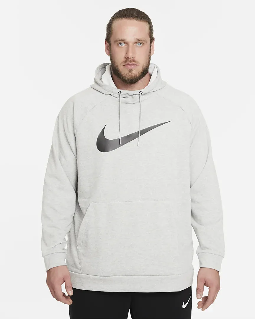 Nike DRI-FIT MEN'S PULLOVER Sportswear Herren Hoodie Kapuzenpullover Grau NEU