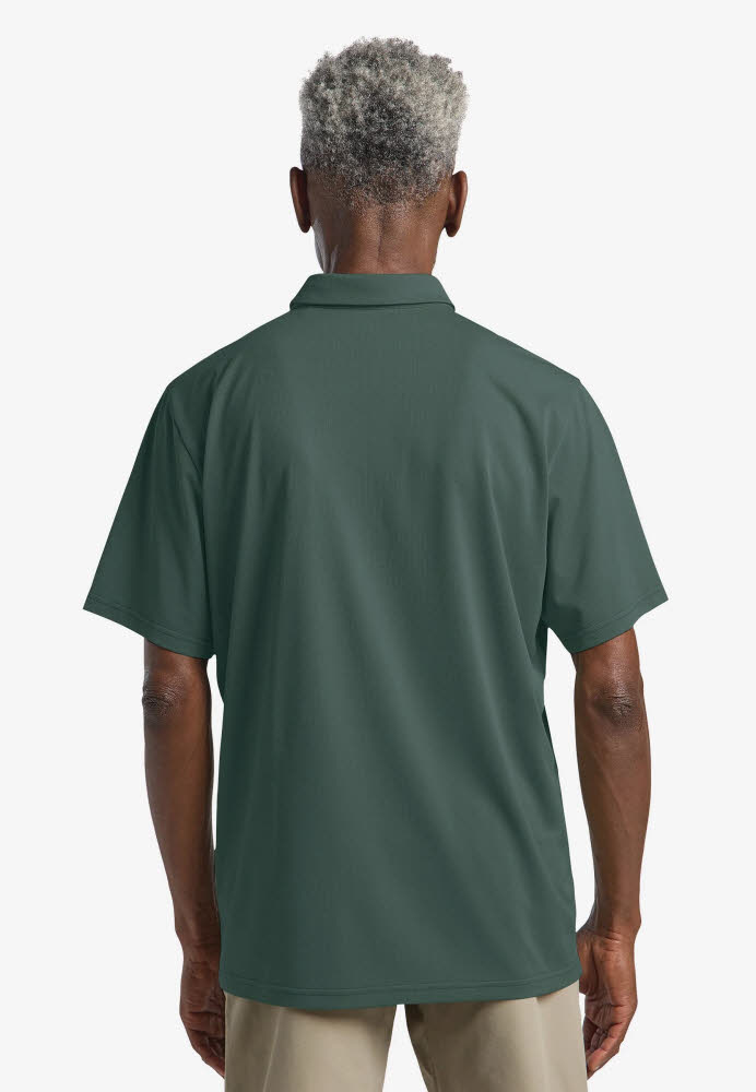 Jack Wolfskin DELGAMI POLO Herren Poloshirt Funktionspolo dunkelgrün