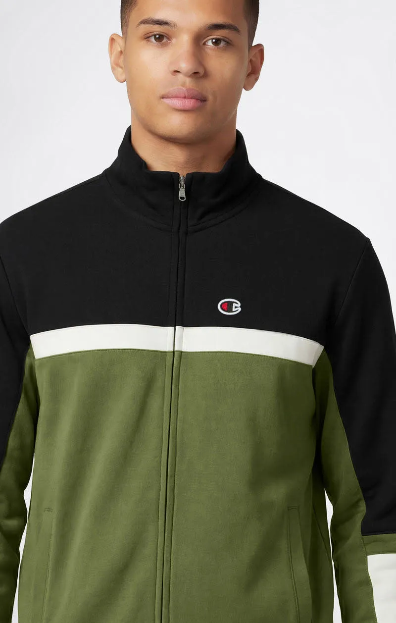 Champion Full Zip Sweat Herren Jogginganzug Trainingsanzug grün