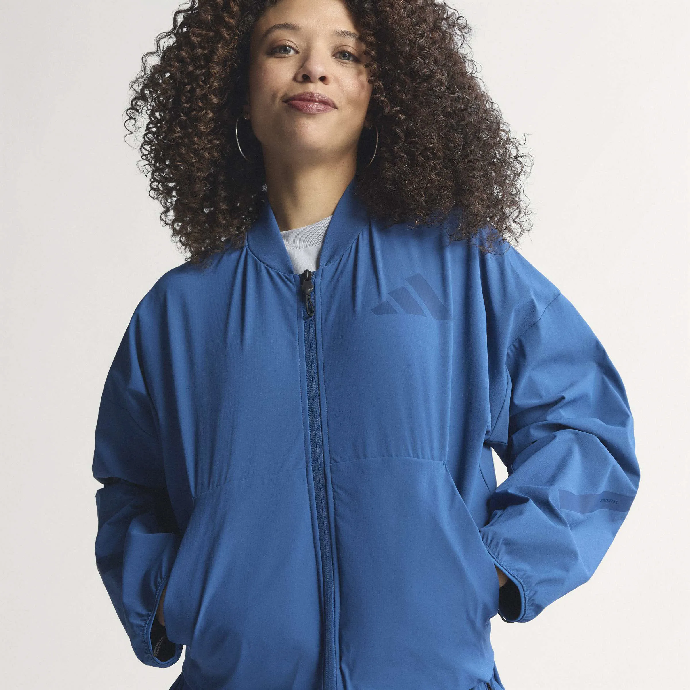 adidas Z.N.E. Woven Bomberjacke Damen blau