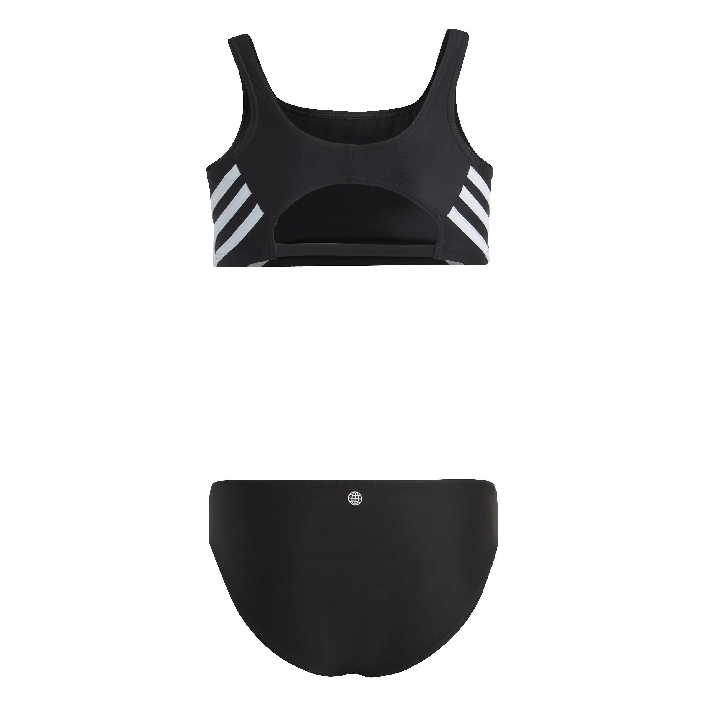 adidas 3-Streifen Bikini Kinder Mädchen schwarz