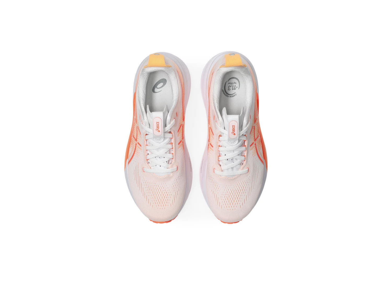 Asics GEL-KAYANO 33 Damen Laufschuhe Joggingschuhe weiß/orange