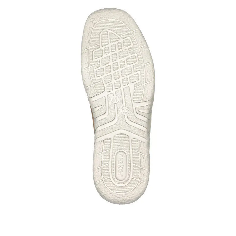 Rieker Herren Halbschuhe Schnürschuhe nougatbraun