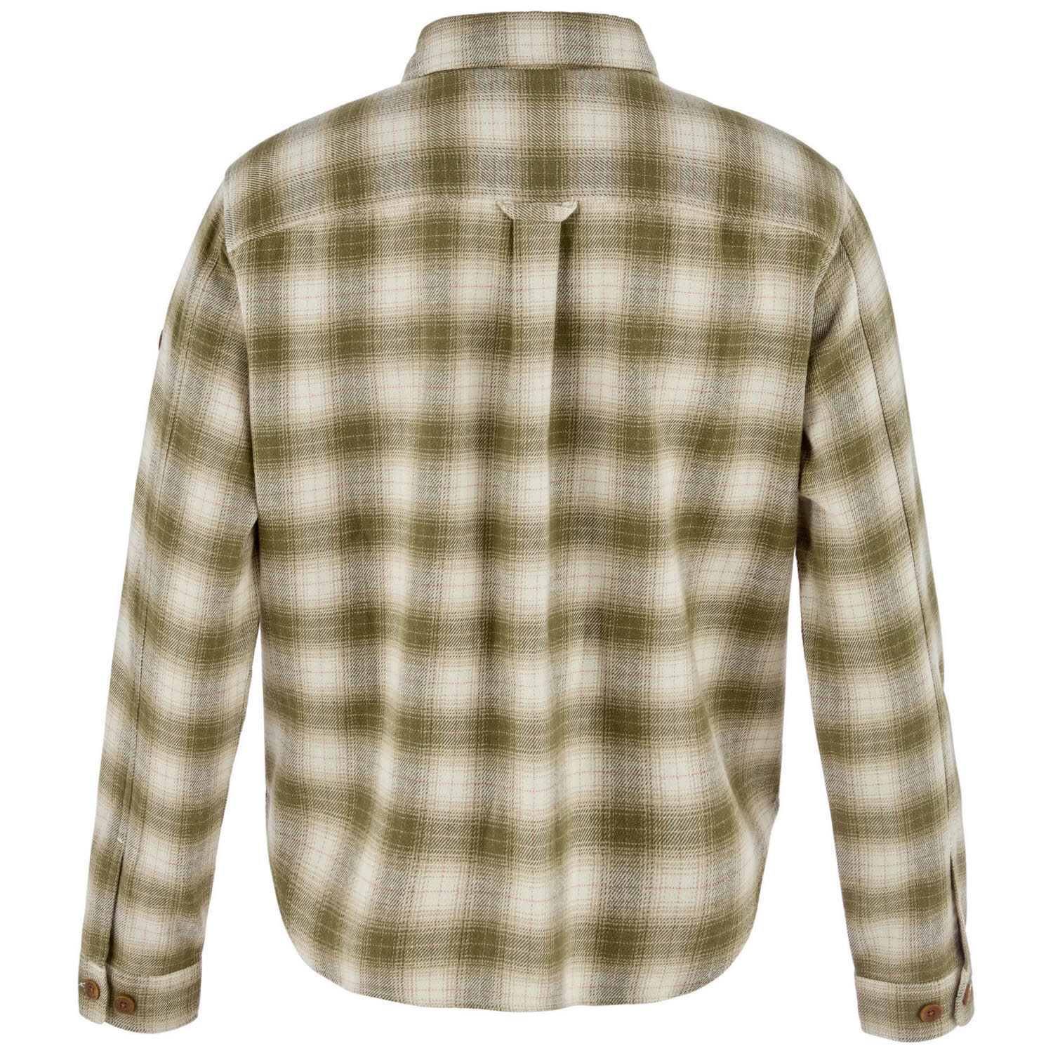 Fjällräven Övik Boxy Flannel Shirt Damen Wanderbluse Flanellhemd grün