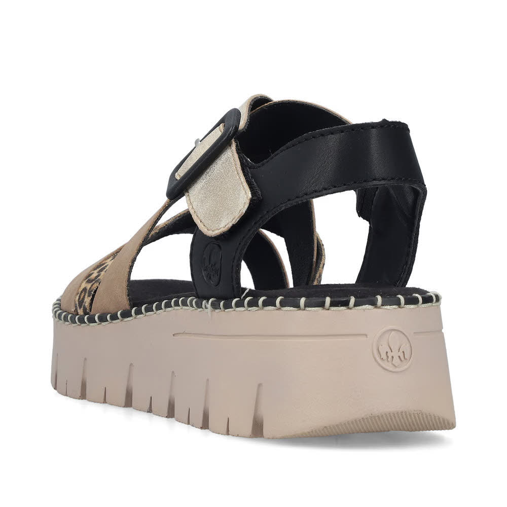 Rieker FSK Damen Sandalen Sandaletten beige