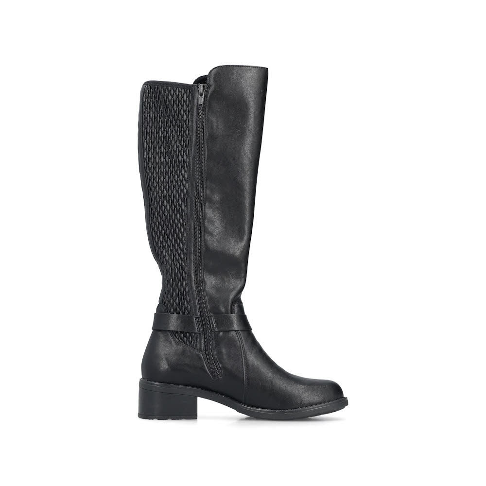 Rieker Hochschaftstiefel Damen Freizeitstiefel Stiefelette schwarz