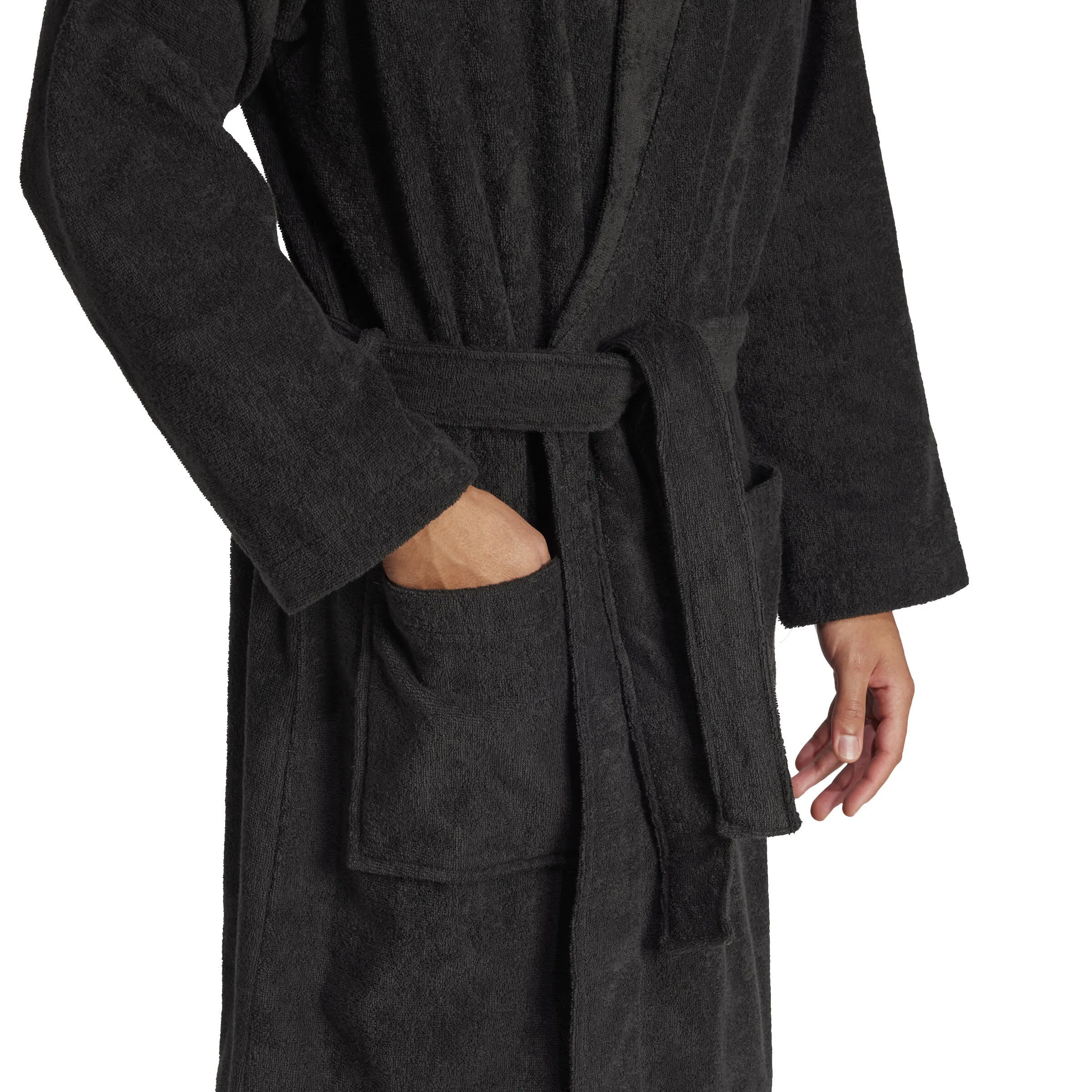 adidas Bademantel Herren Unisex schwarz