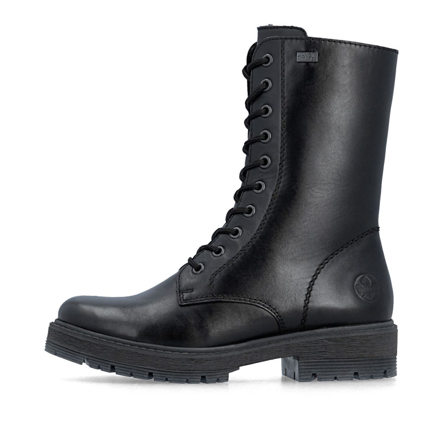 Rieker HWK Damen Stiefel Damen Schnürstiefel Winterstiefel schwarz