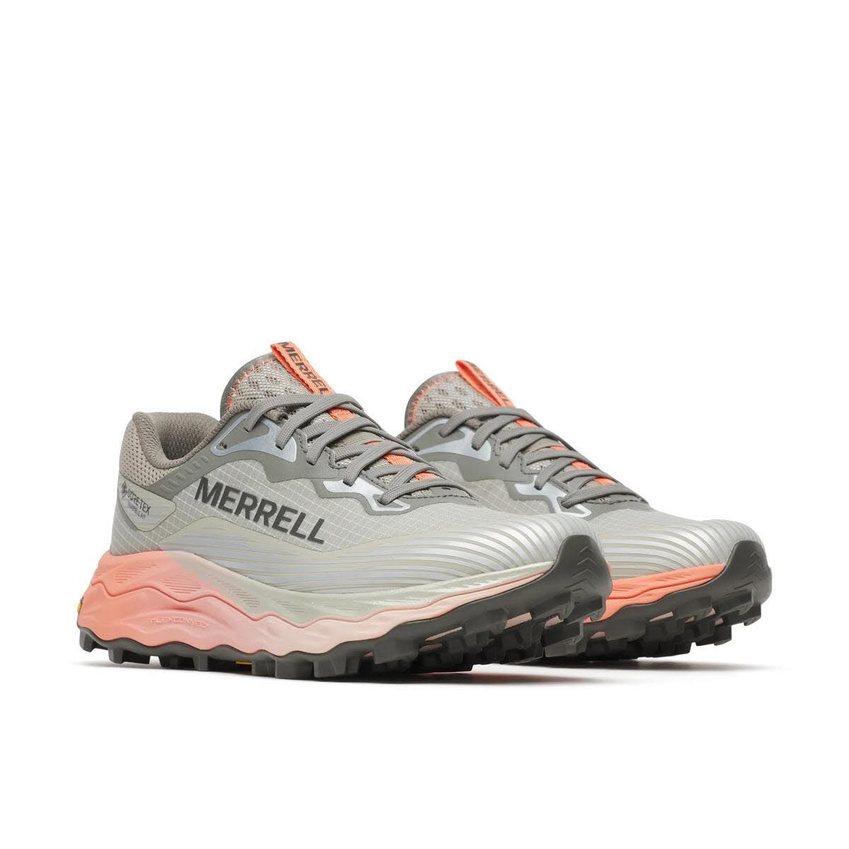 Merrell AGILITY PEAK 6 GTX Damen Laufschuhe Trailrunningschuhe grau/rosa