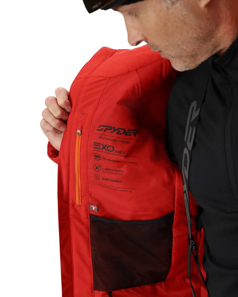 Spyder RIVAL JACKET Herren Skijacke Winterjacke spyder red
