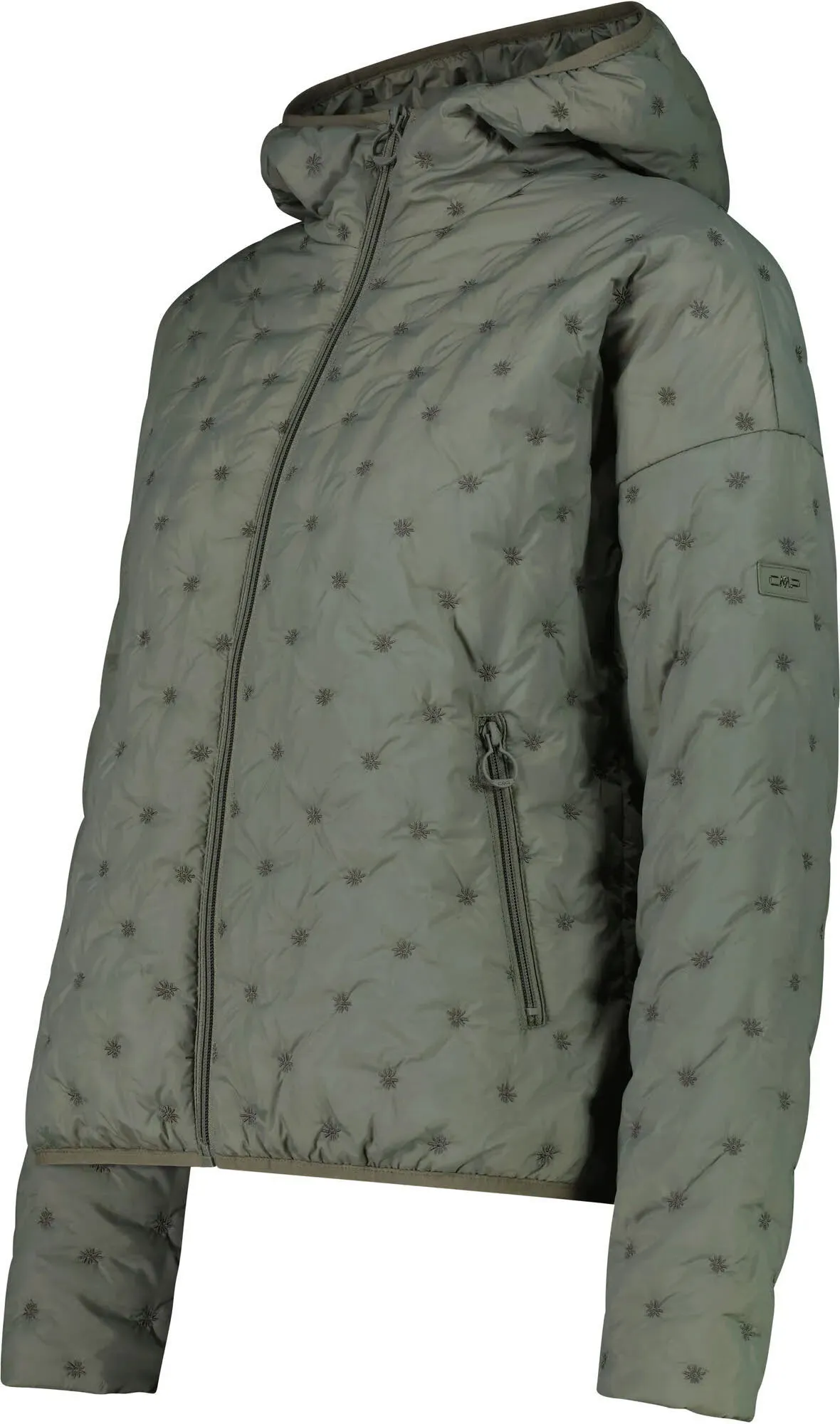 CMP WOMAN JACKET FIX HOOD Damen Freizeitjacke Daunenjacke grün