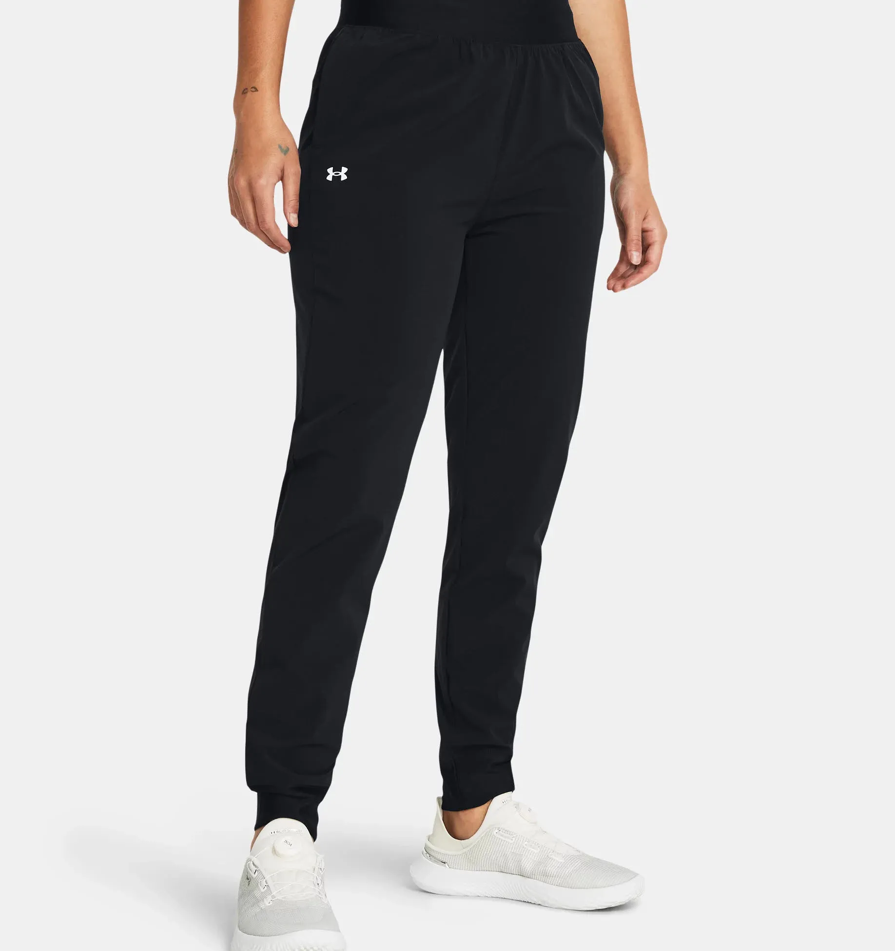 Under Armour ArmourSport High Rise Wvn Pnt Damen Jogginhose Trainingshose black NEU