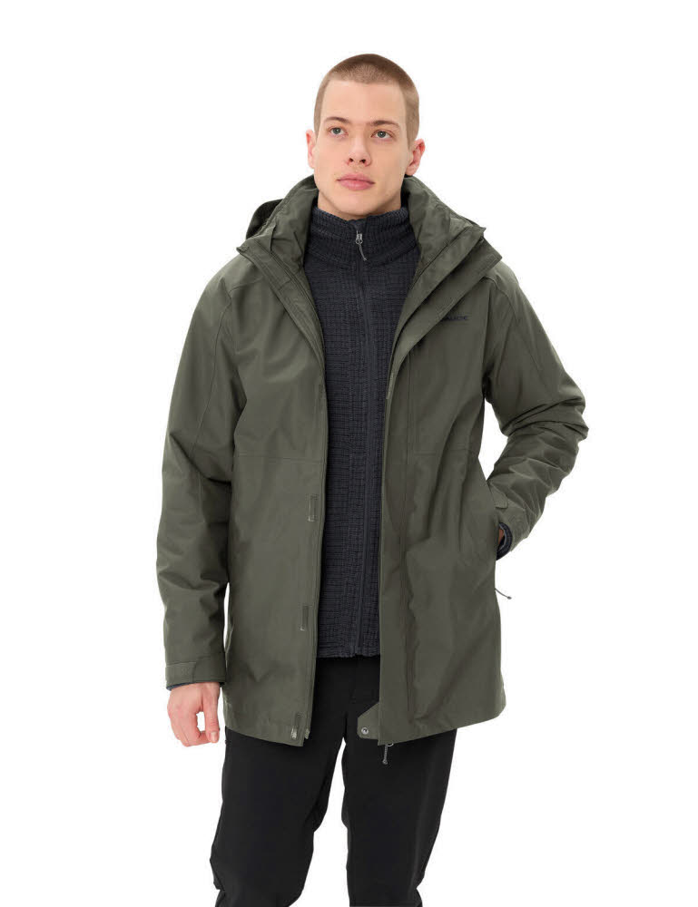 VAUDE Idris 3in1 Parka IV Herren 3in1 Winterjacke khaki