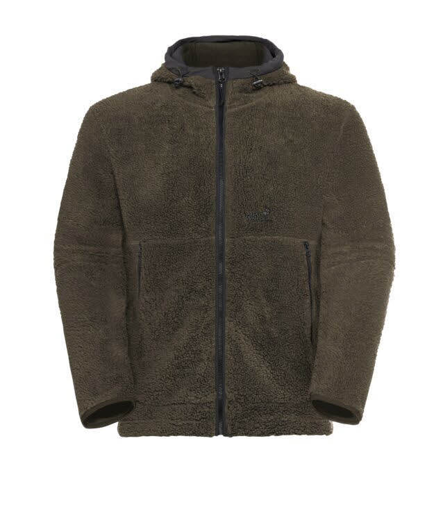 Jack Wolfskin Stone Lite Hooded Jacket Herren Fleece-Hoodie grün