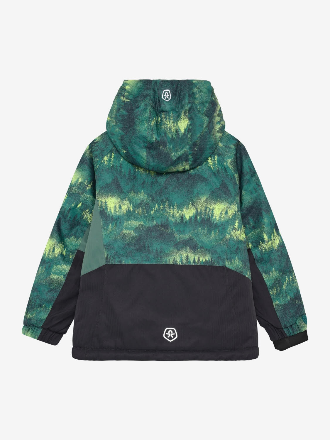 Color Kids Ski Jacket - Colorblock Kinder Skijacke Winterjacke dark forest