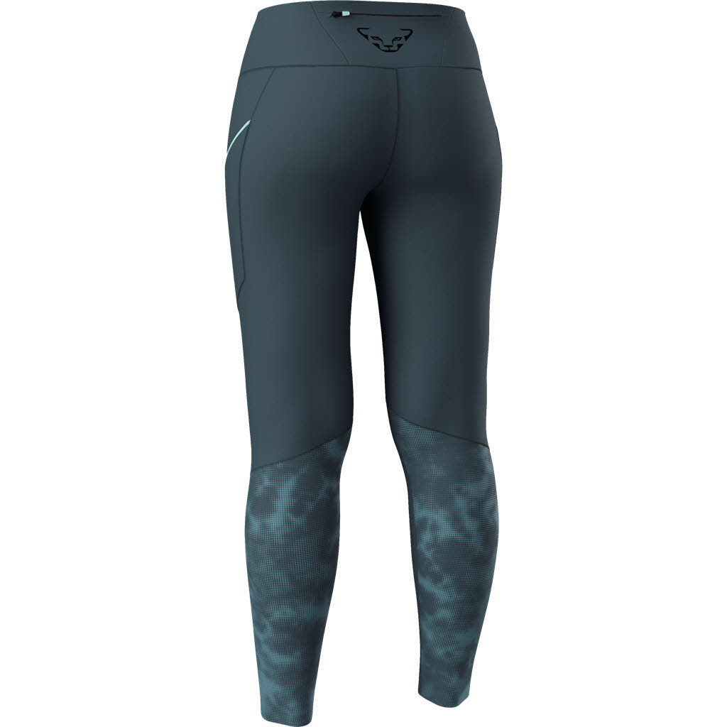 Dynafit Trail Reflective Tights Damen Laufhose Laufleggings grau