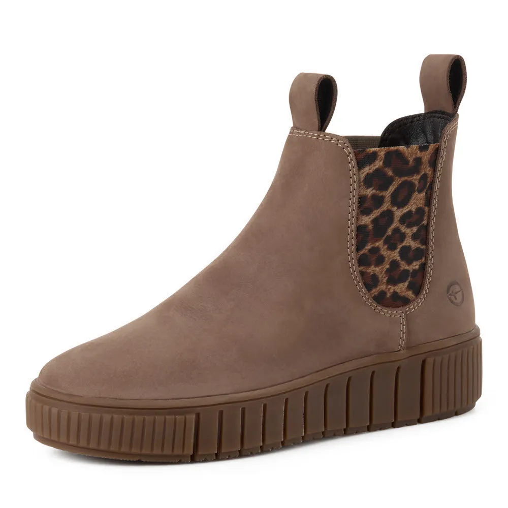 Tamaris Damen Stiefelette Stiefel beige