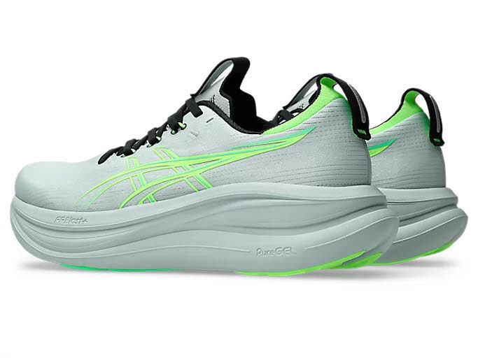 Asics GEL-NIMBUS 28 Laufschuhe Herren Cold Moss/Illuminate Green