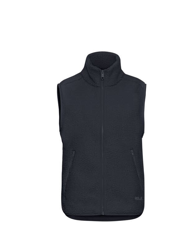 Jack Wolfskin High Curl Vest Damen Fleeceweste dunkelblau