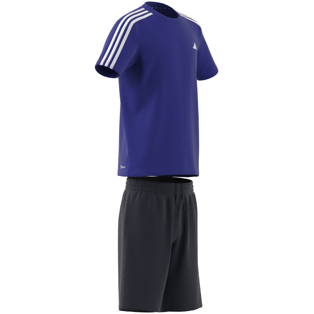adidas Train Essentials AEROREADY 3-Streifen Regular-Fit Training Set Kinder blau