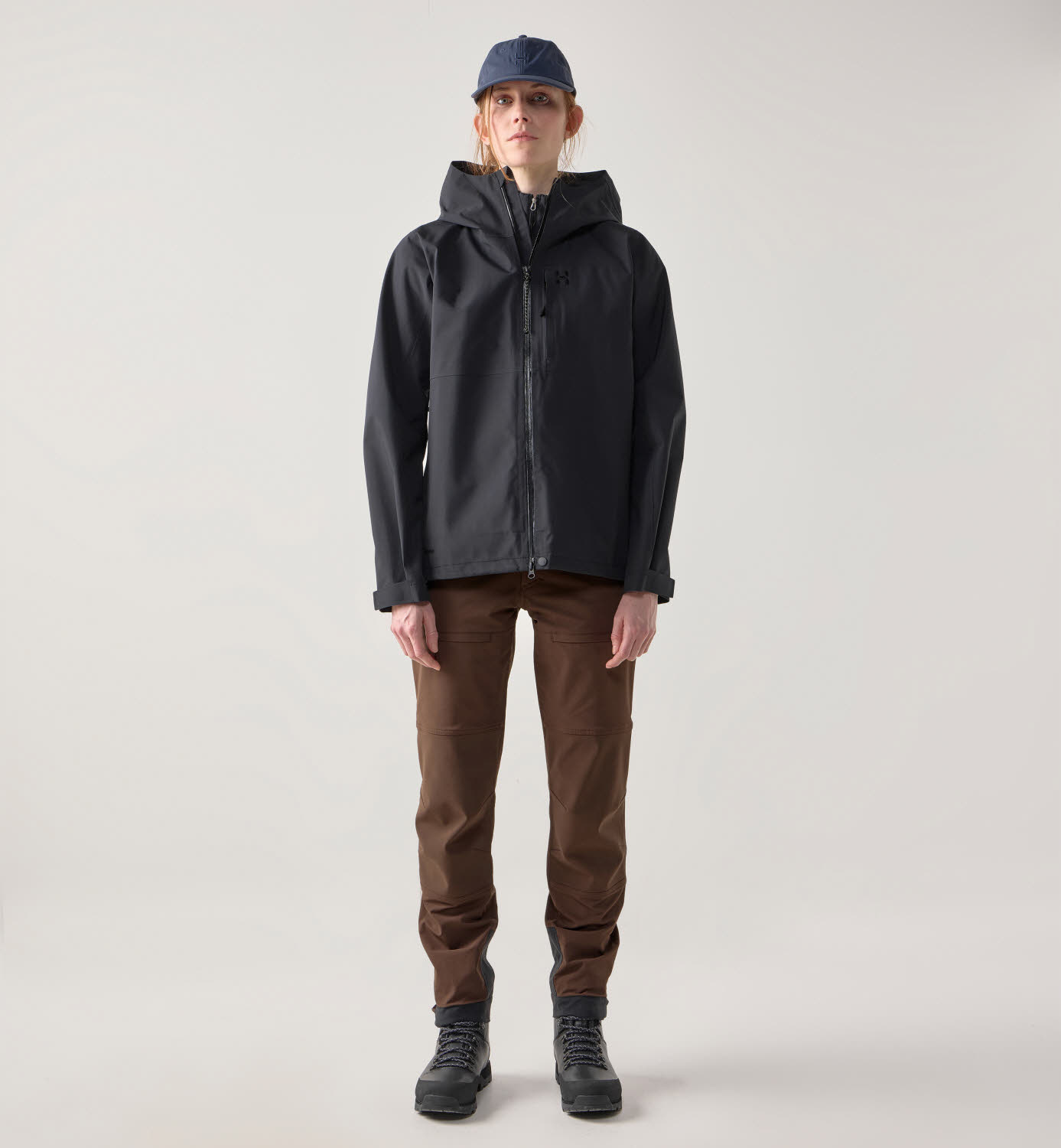 HAGLÖFS Front Proof II Jacket Damen Regenjacke Wanderjacke schwarz