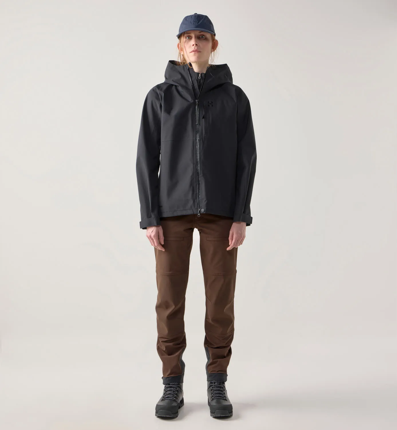 HAGLÖFS Front Proof II Jacket Damen Regenjacke Wanderjacke schwarz