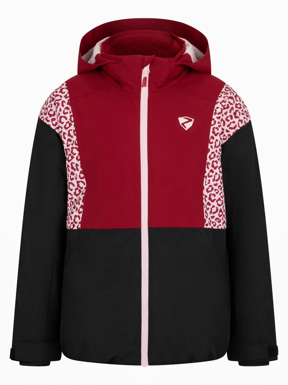 ZIENER ABBE-Z jacket junior unisex Mädchen Ski-/Snowboardjacke rot leo