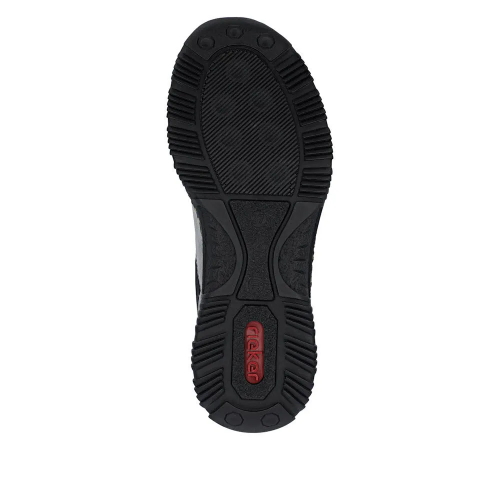 Rieker HWK Damen Stiefel Kurzstiefel grau/schwarz