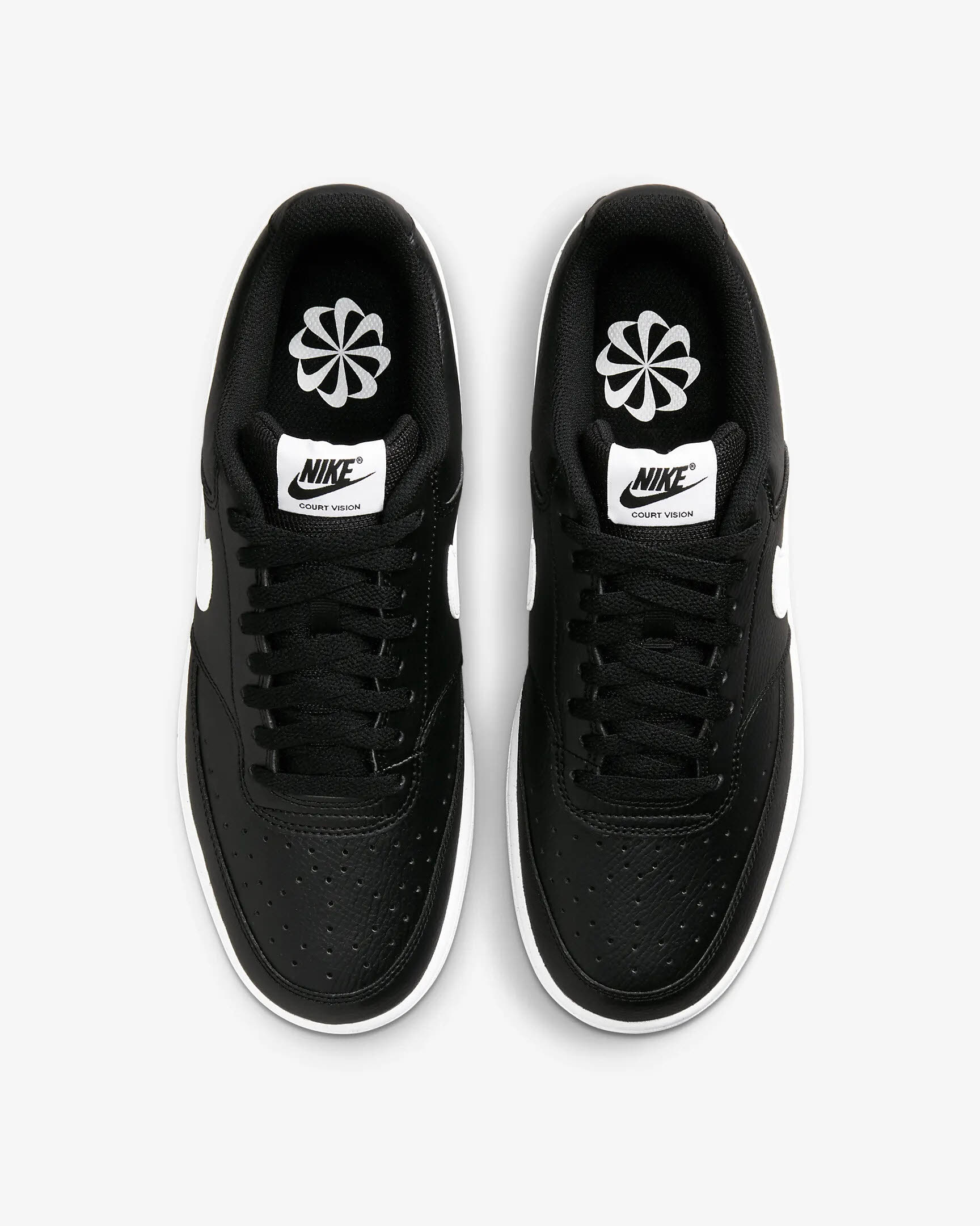 Nike Court Vision Low Next Nature Sneaker Freizeitschuh Herren schwarz weiß