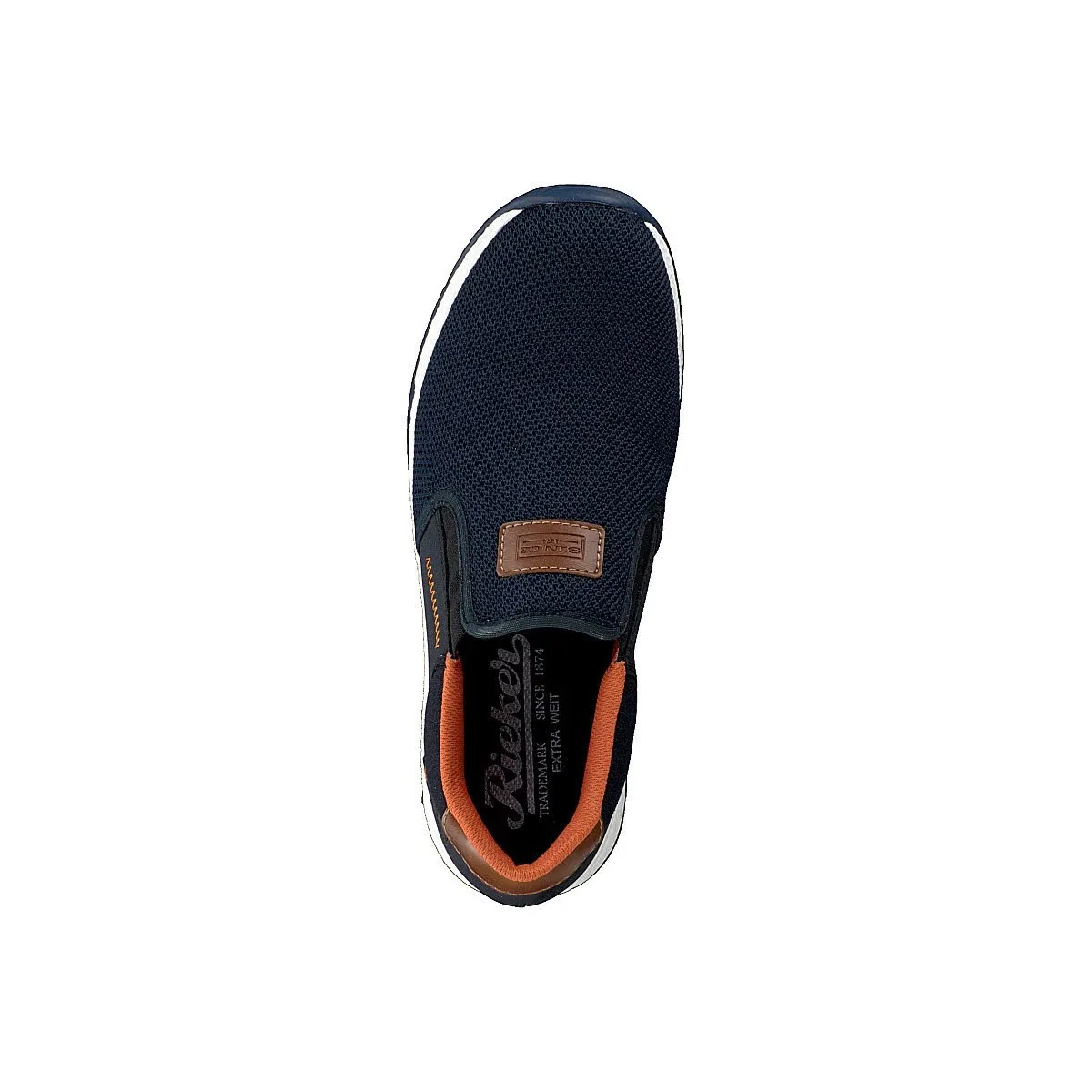 Rieker FSK Herren Halbschuhe Slipper Sneaker modisch Freizeit blau NEU