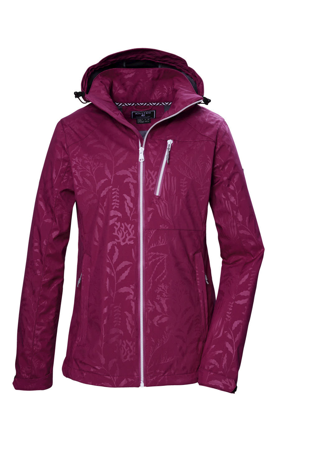 Killtec KOS 122 WMN SFTSHLL JCKT FLORAL Softshelljacke Damen beere lila