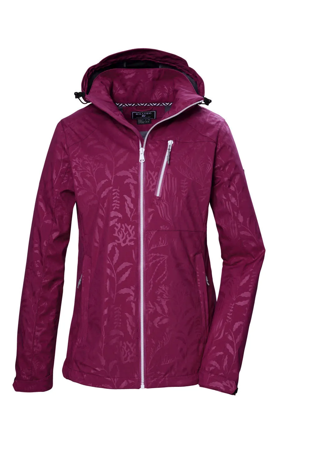 Killtec KOS 122 WMN SFTSHLL JCKT FLORAL Softshelljacke Damen beere lila
