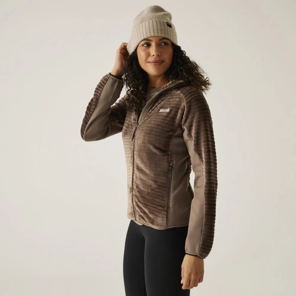 REGATTA Endra Fleecejacke Kapuzenjacke Damen braun