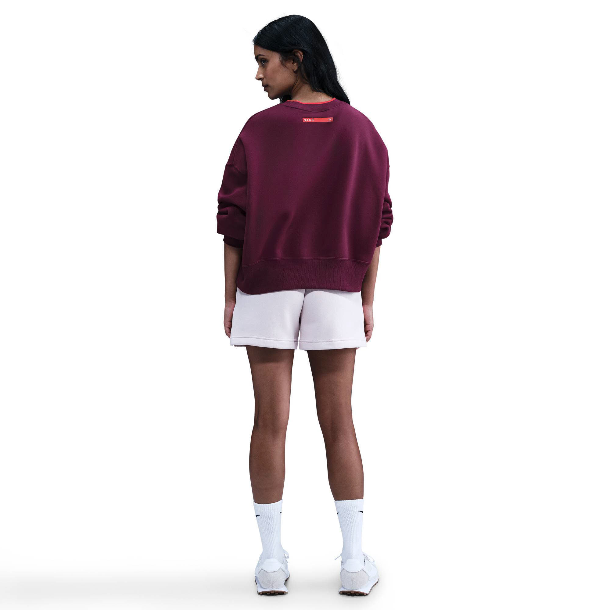 Nike Sportswear Phoenix Fleece Damen Sweatshirt Oversize Pullover bordeaux