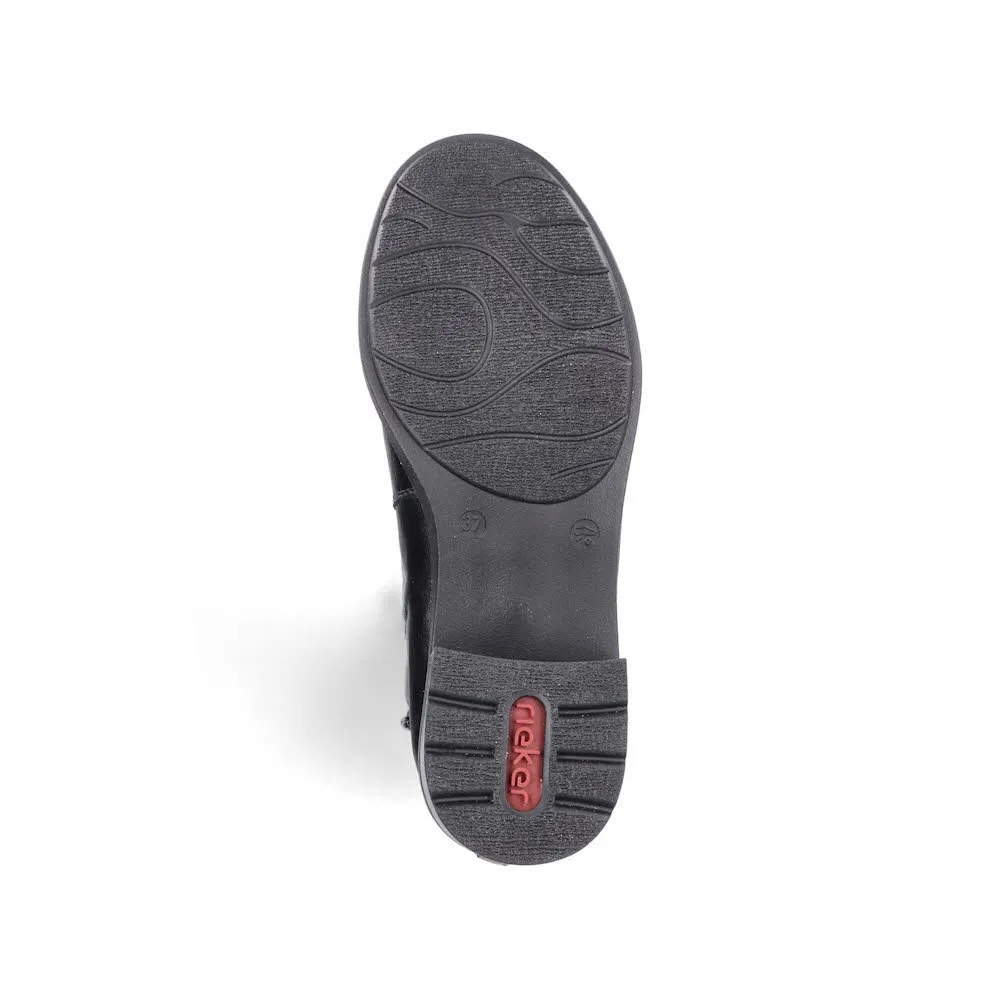 Rieker Hochschaftstiefel Damen Freizeitstiefel Stiefelette schwarz