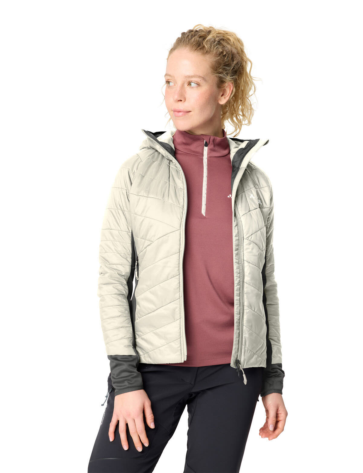 Vaude SESVENNA IV Damen Winterjacke Kapuzenjacke ecru