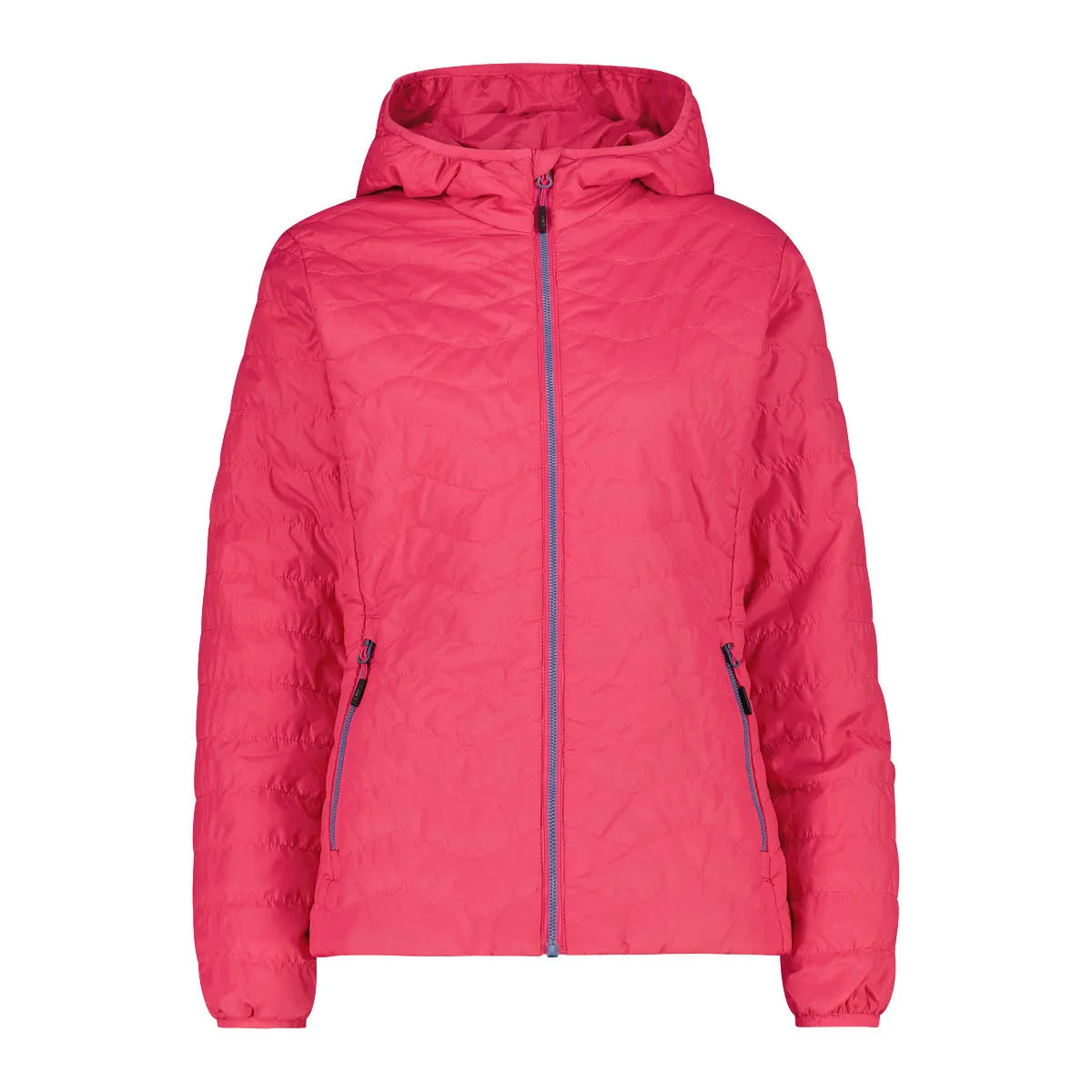 CMP WOMAN JACKET FIX HOOD Damen Steppjacke Daunenjacke magenta