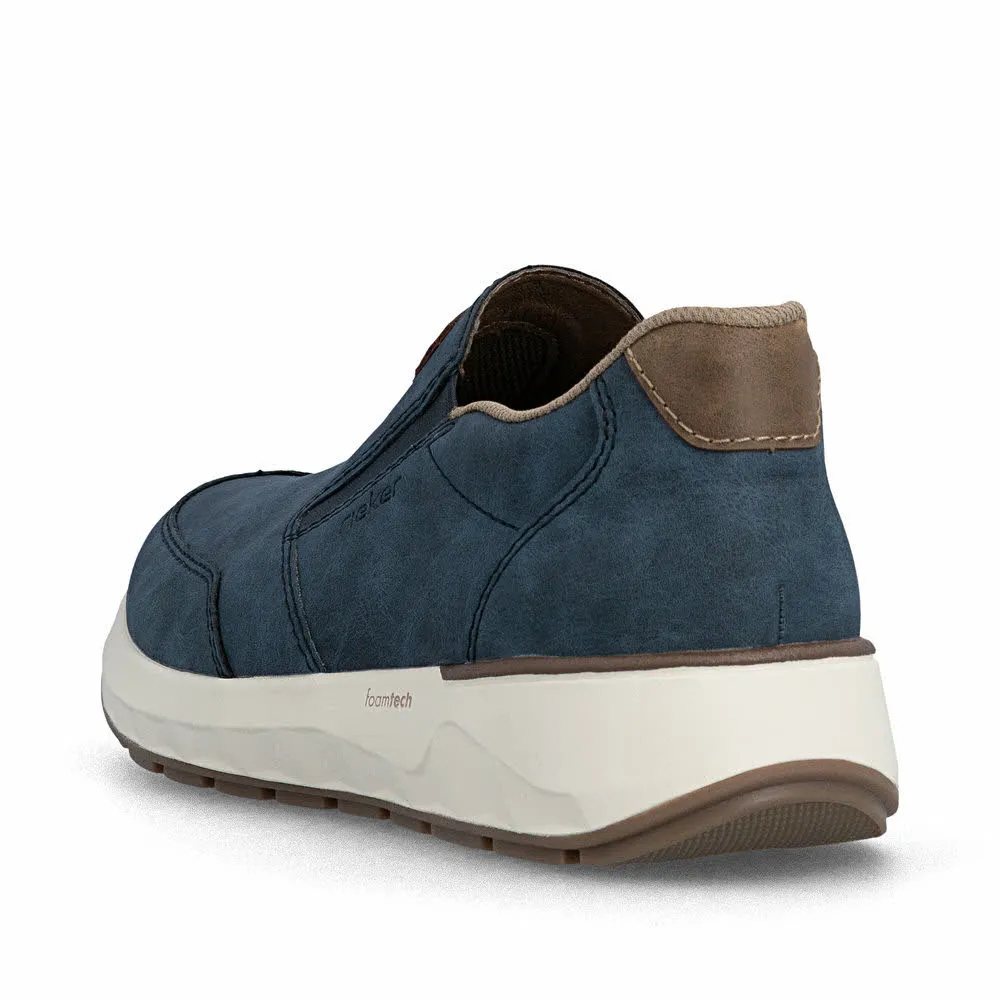 Rieker Herren Slipper blau