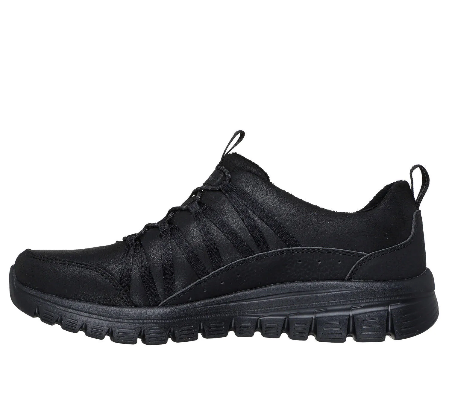 SKECHERS GRACEFUL - COZY HUG Damen Slipper Sneaker modisch schwarz