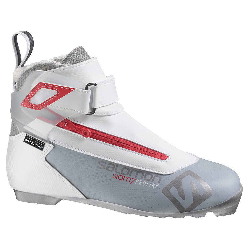 Salomon Siam 7 Prolink Damen Langlaufschuhe Skating Wintersport hellgrau NEU
