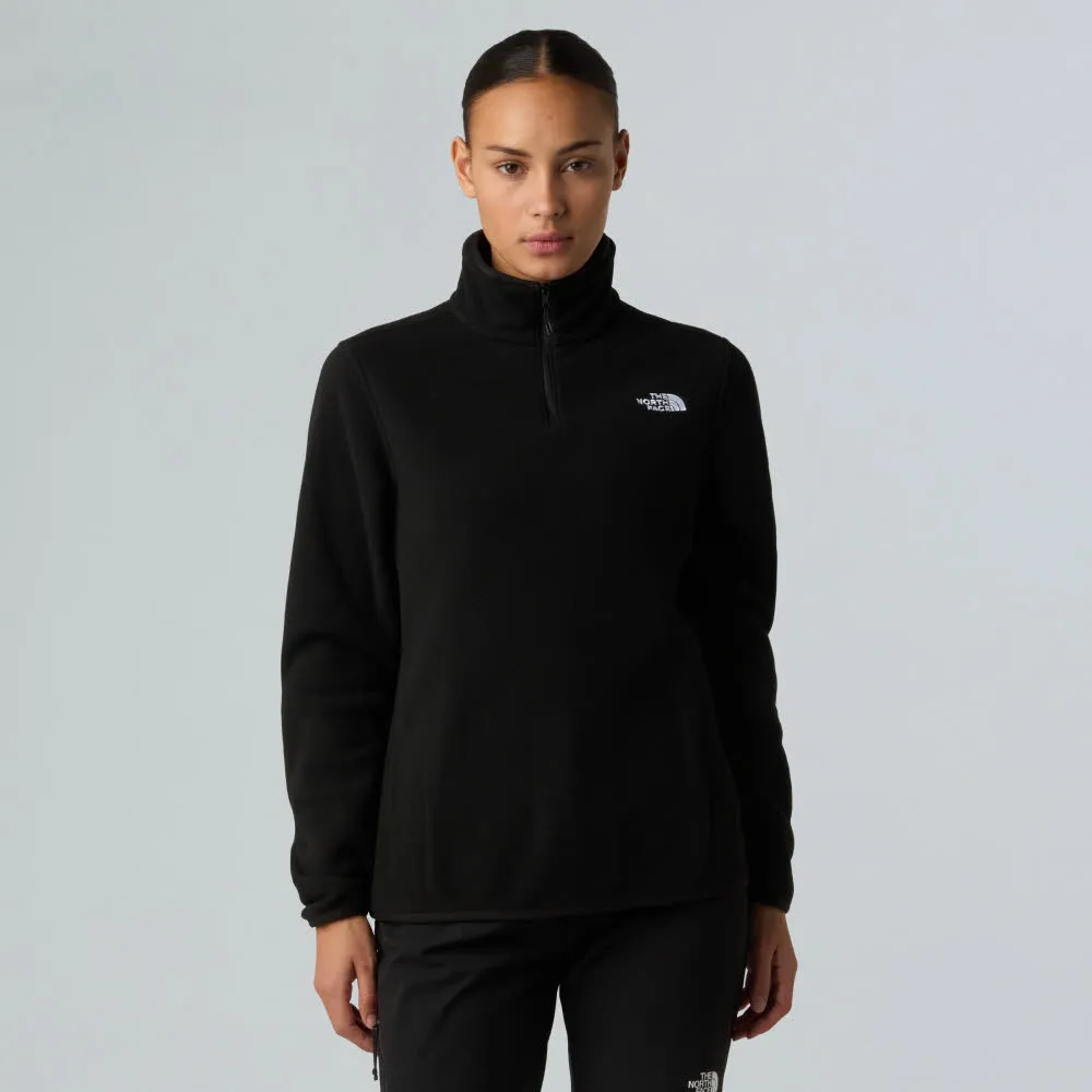 The North Face GLACIER FLEECE 1/4 ZIP Fleecejacke Longsleeve schwarz