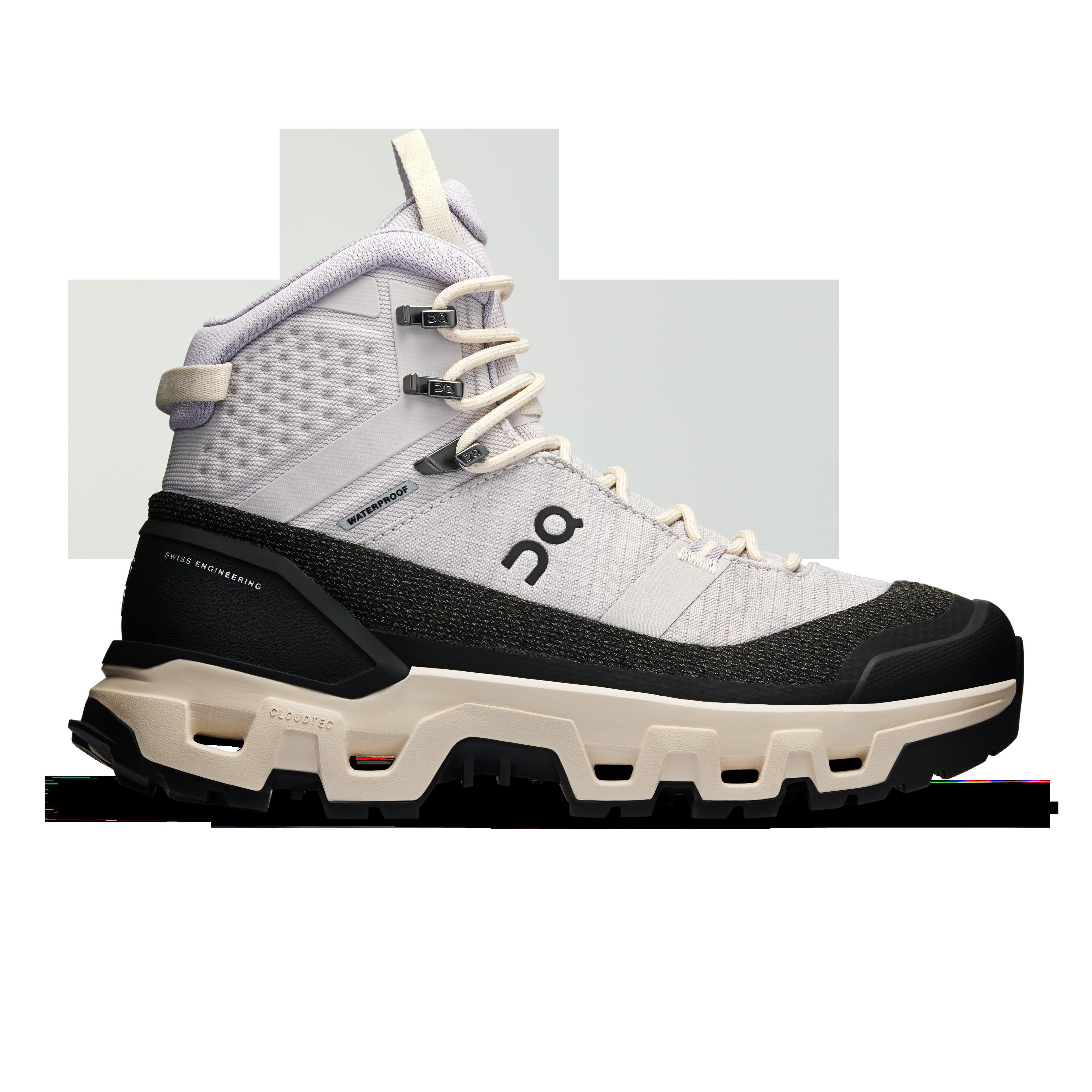 ON Cloudrock Trek WP Trekkingschuhe Wanderschuhe Damen silber weiß